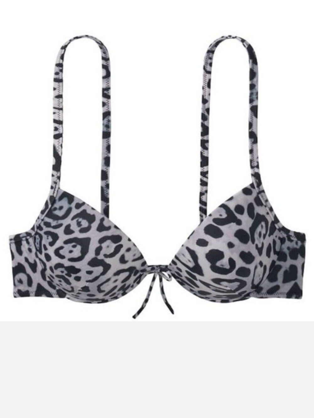 Victoria's secret malibu classic push-up swim bikini top leopard 36B
